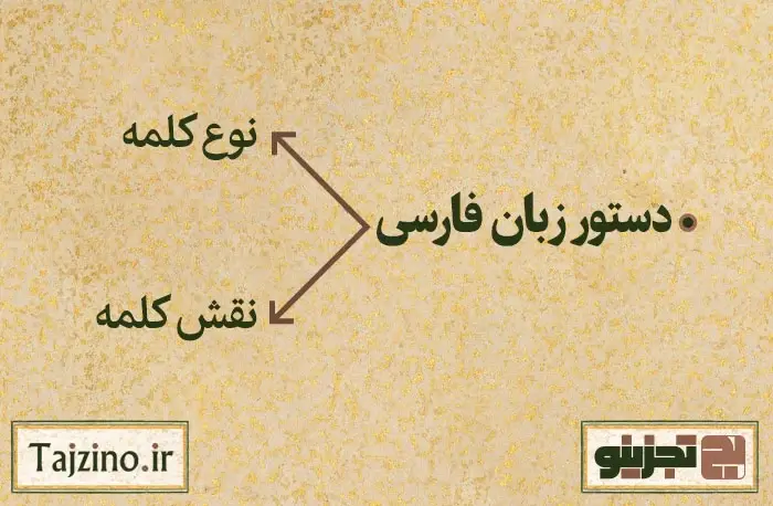 نوع و نقش کلمه در فارسی